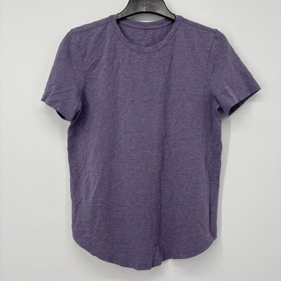 Lululemon Purple Short Sleeve T Shirt Athletic Womens Size 6 *Read Description* - Picture 1 of 5